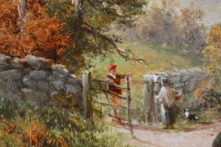 William Henry Mander Pair of Welsh river landscape oil