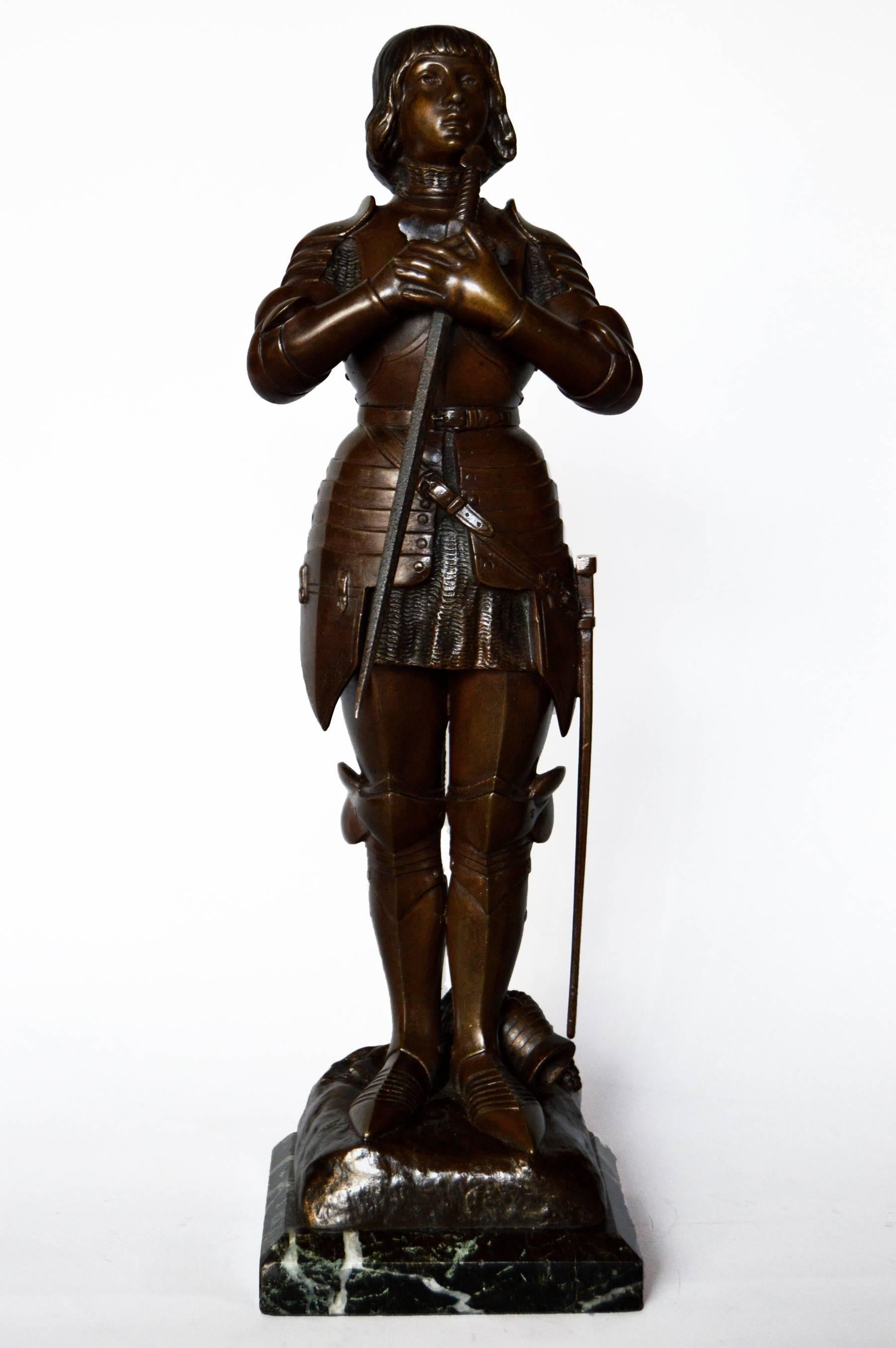 Figurative Sculpture O. Ruffony - Joan d'Arc