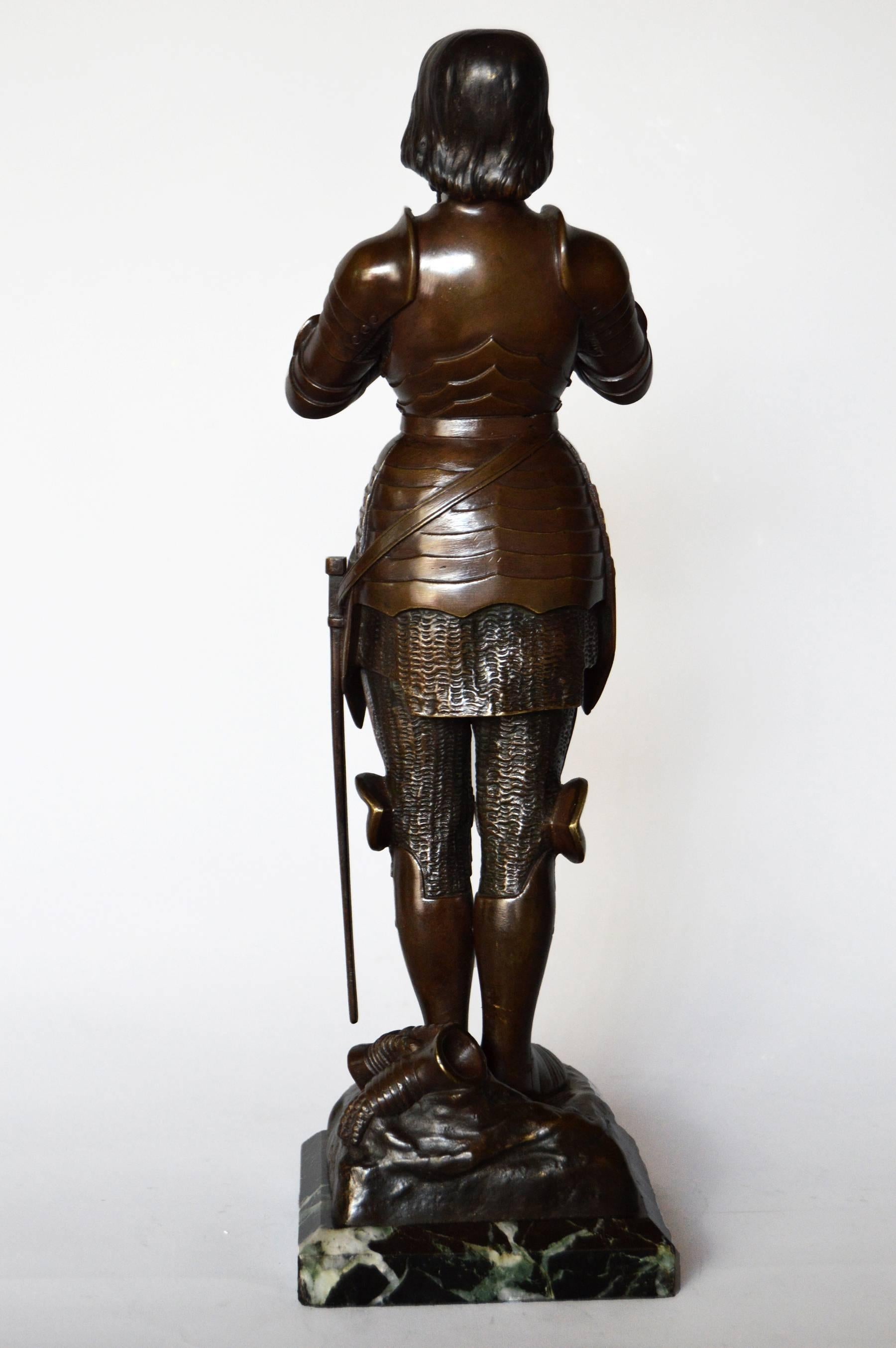 Joan d'Arc - Victorien Sculpture par O. Ruffony