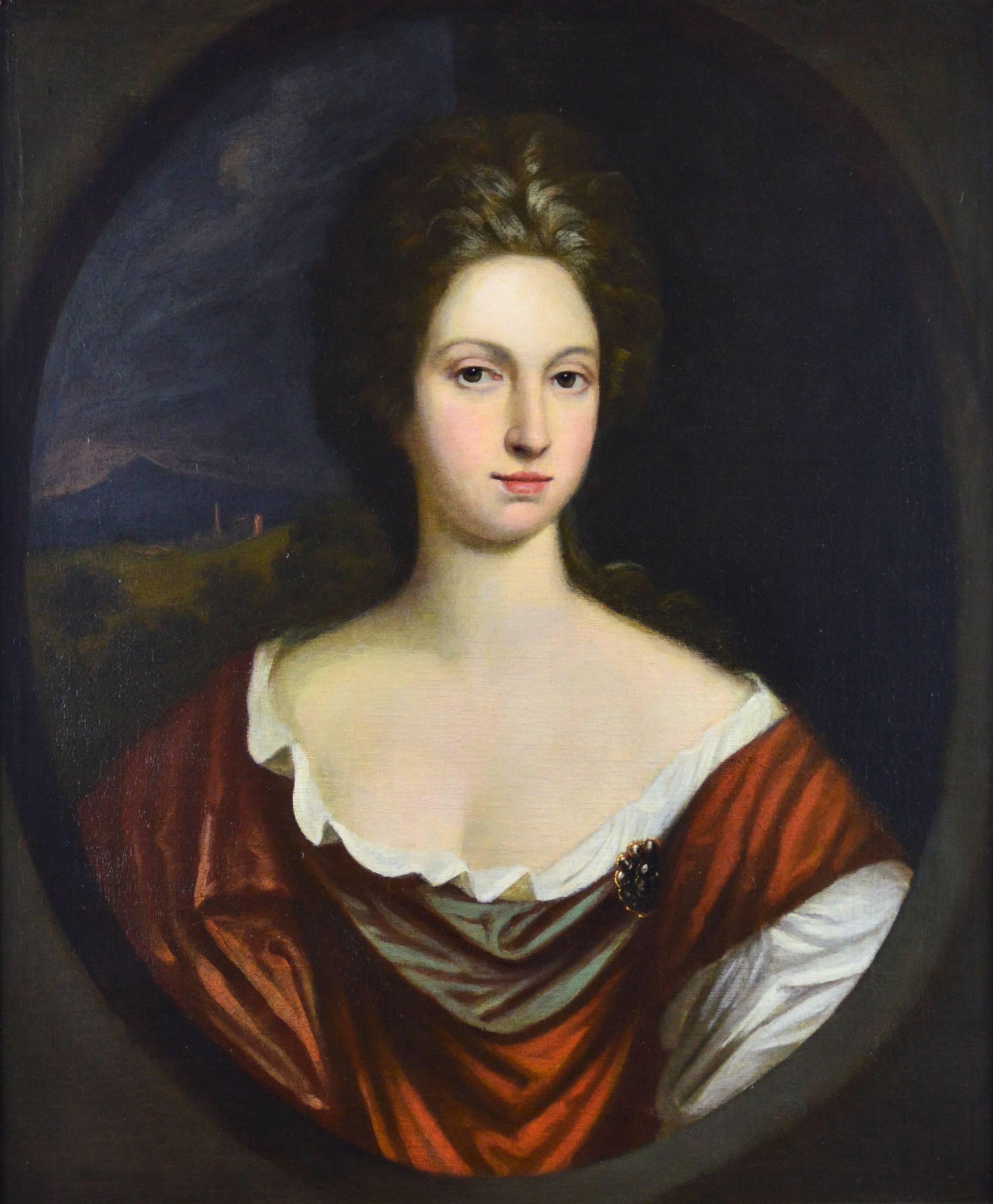Portrait of a Lady - Painting by (After) Sir Godfrey Kneller