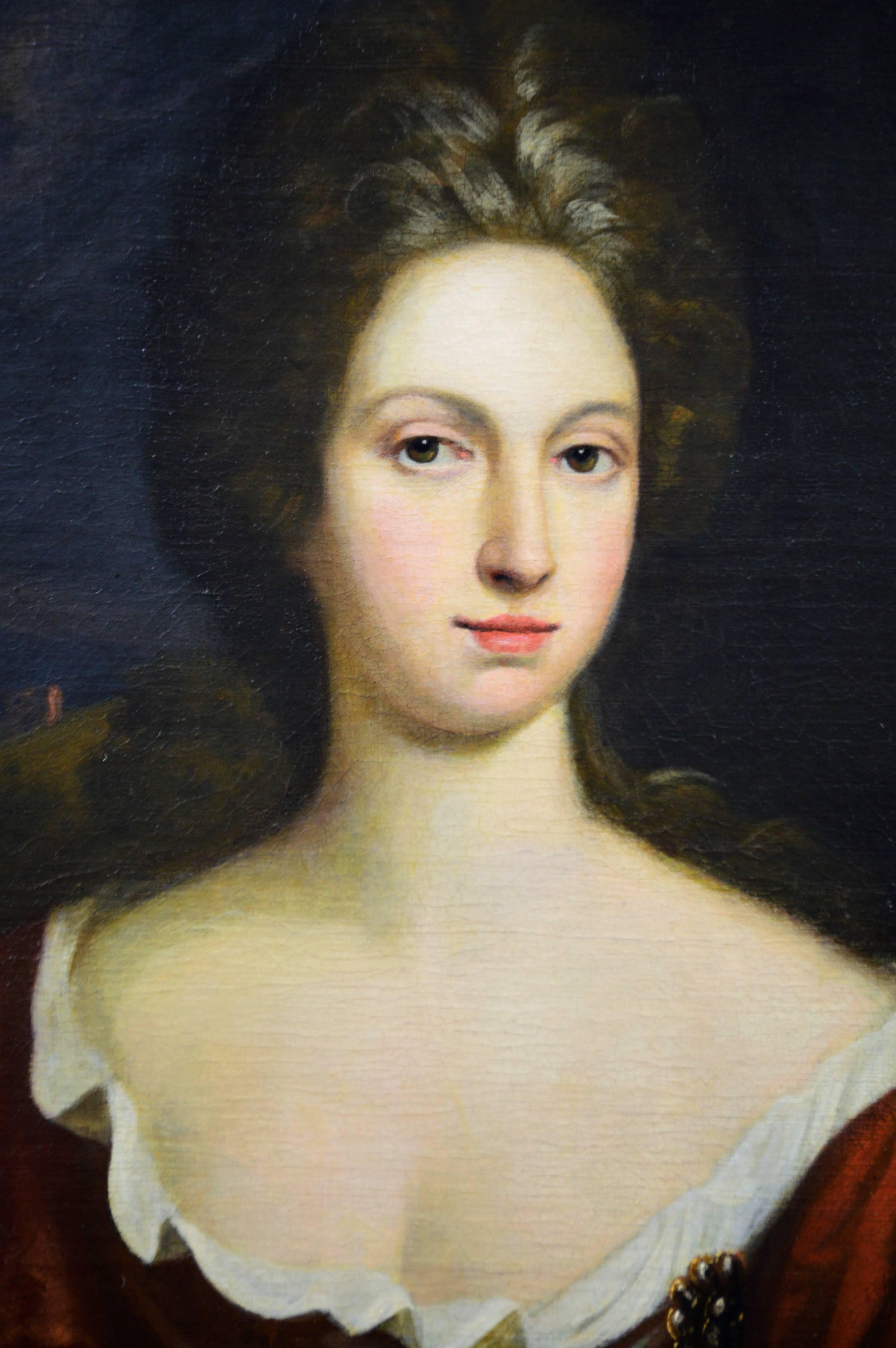 Portrait of a Lady - Old Masters Painting by (After) Sir Godfrey Kneller