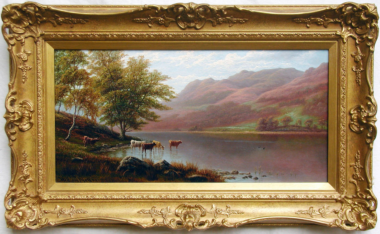 William Mellor Landscape Painting - On the Conway, oil on canvas