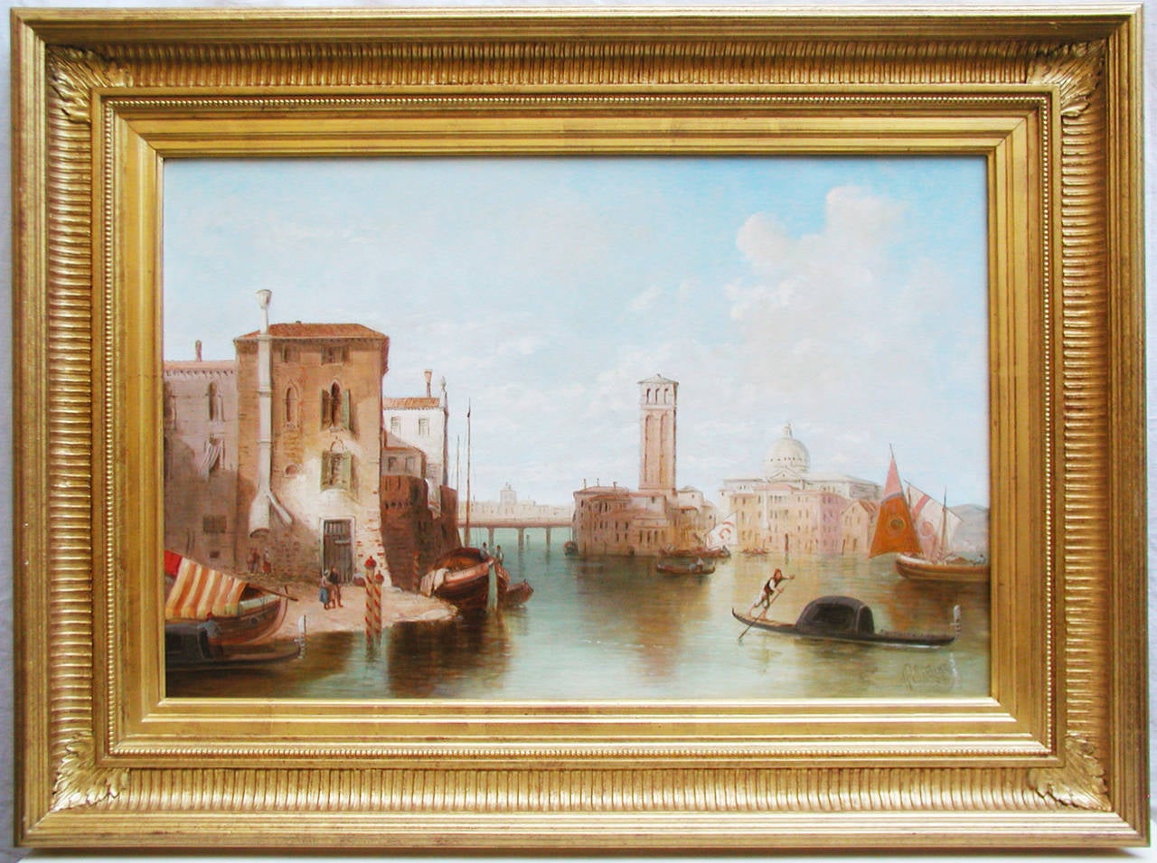 Alfred Pollentine Landscape Painting - St Pietro di Castello, Venice, oil on canvas