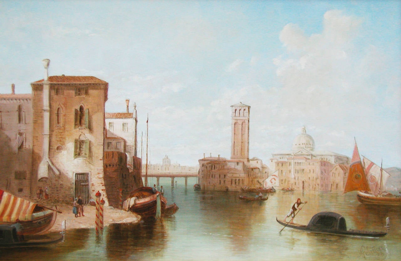 St Pietro di Castello, Venice, oil on canvas - Painting by Alfred Pollentine
