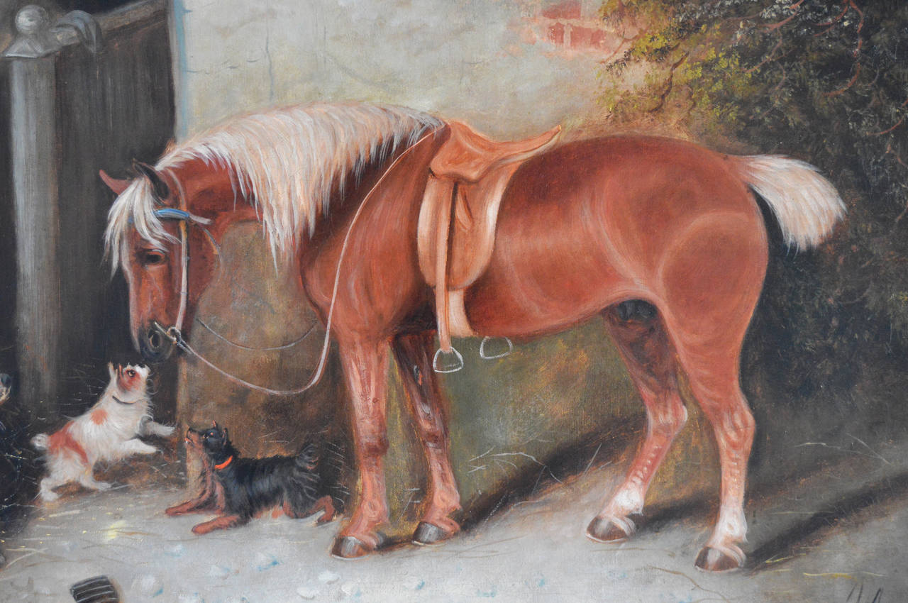 Farmyard Friends, oil on canvas 1