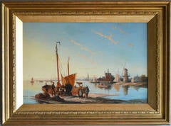 Oakhuizen, Zuyder Zee, Holland, oil on canvas