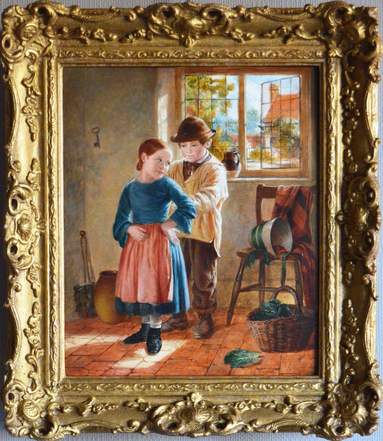 William Hemsley Apron Strings, Painting at 1stdibs