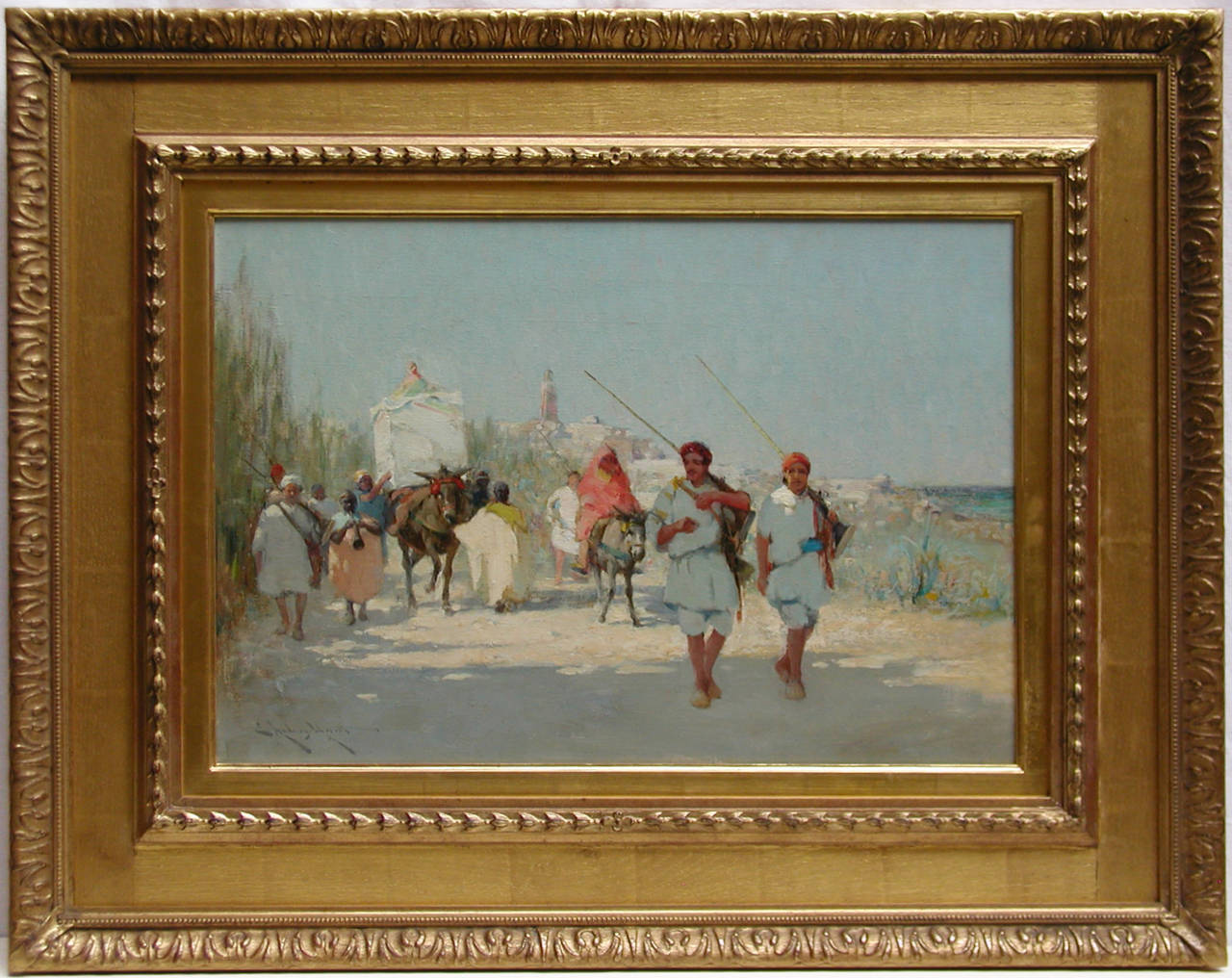 Edward Aubrey Hunt Figurative Painting - Moorish Wedding