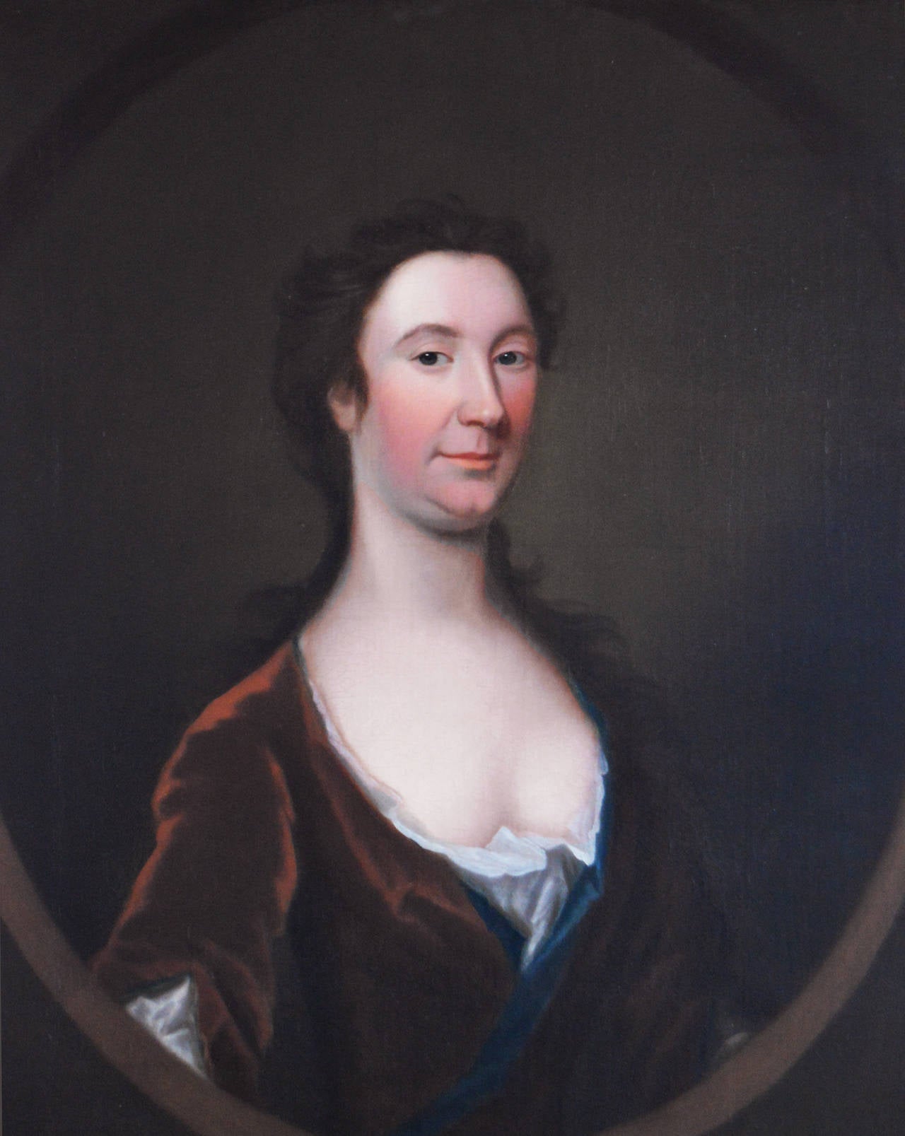 Portrait of a Lady C1740, oil on canvas - Painting by Unknown