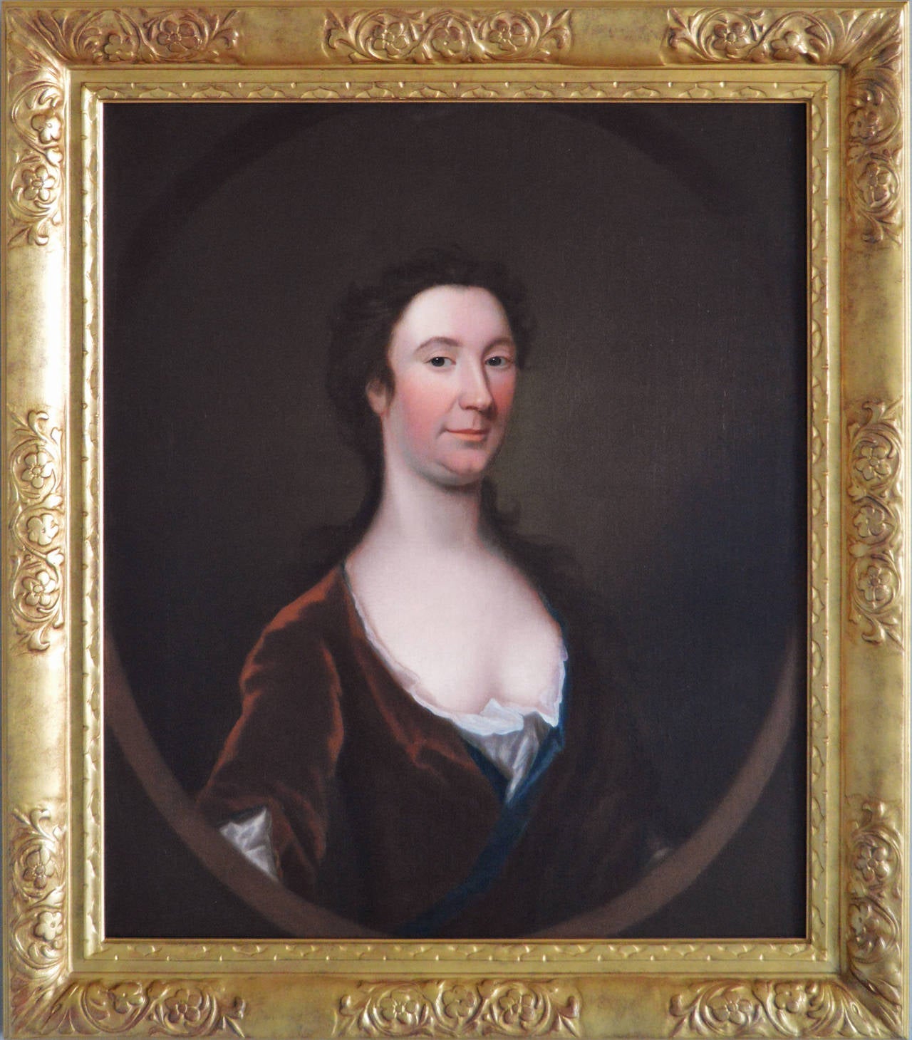 Unknown Figurative Painting - Portrait of a Lady C1740, oil on canvas