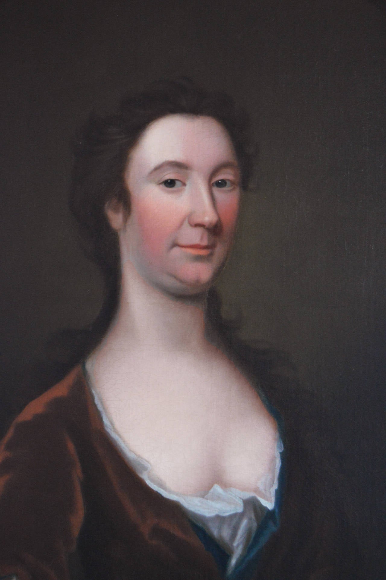 Portrait of a Lady C1740, oil on canvas - Old Masters Painting by Unknown