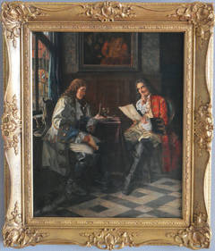 Antique The Letter, oil on canvas