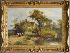 Well Known Farm at Kings Heath, near Branwood Ford, oil on canvas