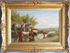 Near Amberley, Sussex, oil on canvas 4