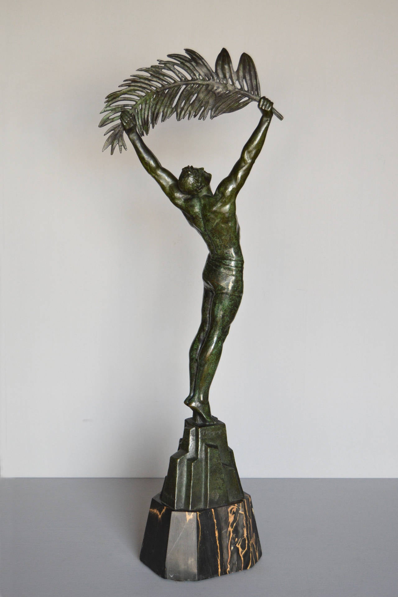Victory - Art Deco Sculpture by Pierre Le Faguays