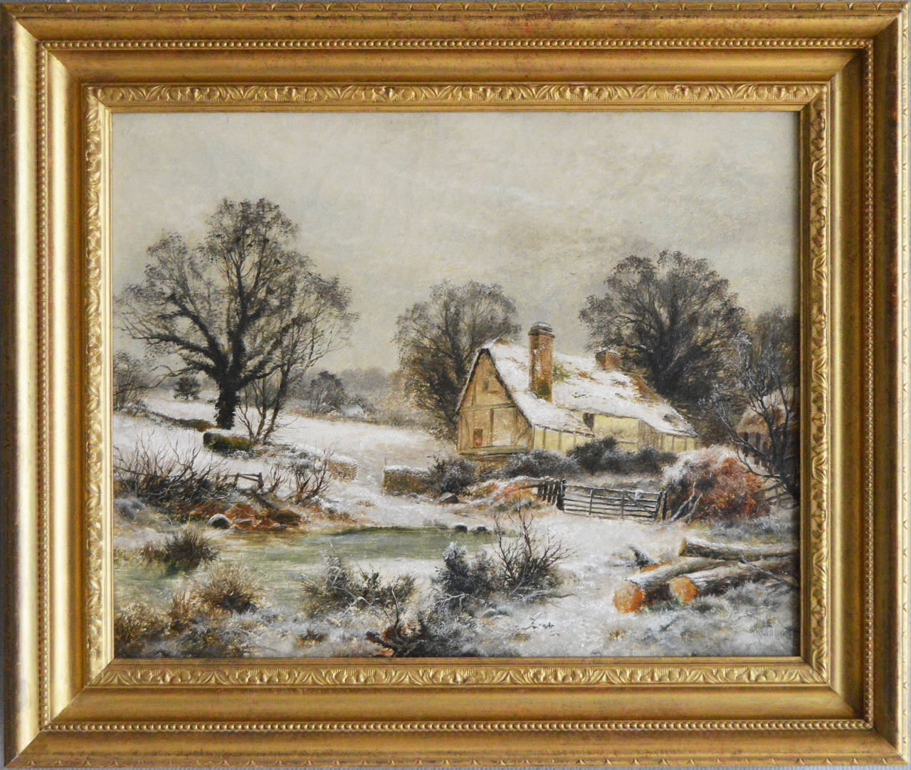 Edgar Longstaffe Landscape Painting - Peter’s Cottage, oil on canvas