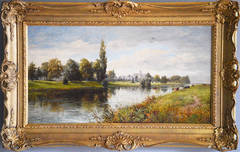 On the Trent, oil on canvas