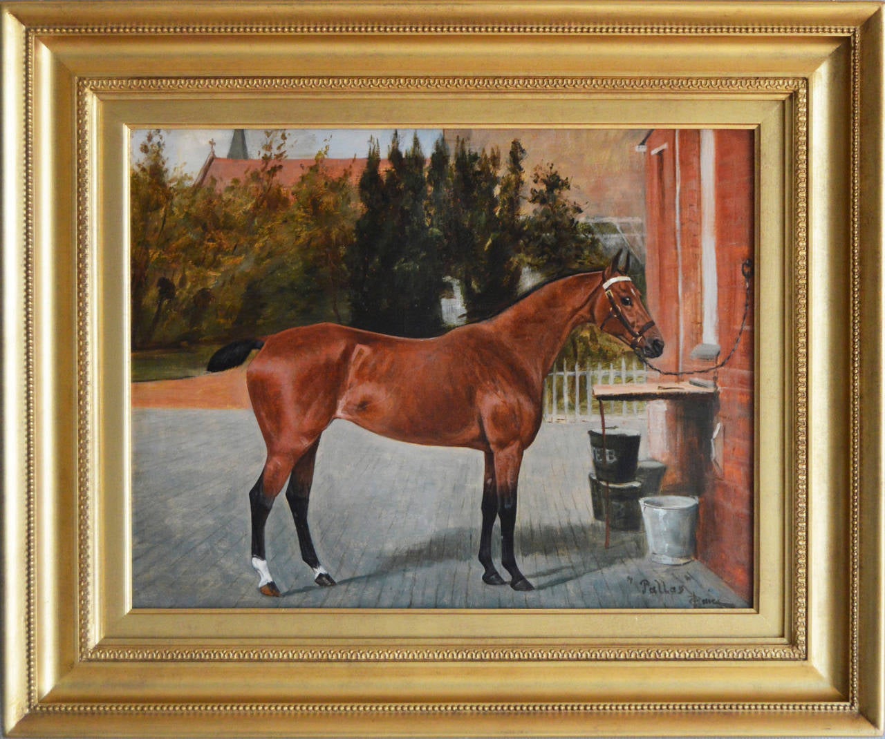 George Paice Animal Painting - Pallas, oil on canvas