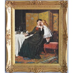 A Tender Moment, oil on canvas 12