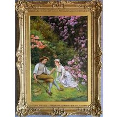 A Tender Moment, oil on canvas 12