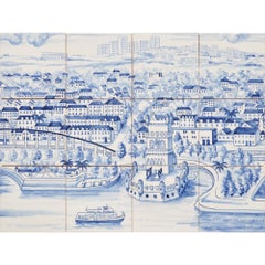 Trafaria-Praia, Contemporaneo, 21° secolo, Edizione limitata, Arte, Piastrelle, Blu