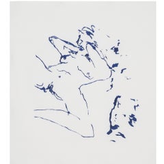 The Beginning of Me - Emin, Contemporanea, YBA, Litografia, Blu, Ritratto