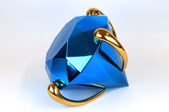 Blue Diamond Sculpture von Jeff Koons, Porzellan, Luxus-Objekte, Contemporary