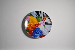 Plato Coupe Tulipanes de Jeff Koons,  Porcelana de Limoges, Arte Contemporáneo