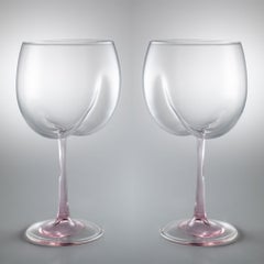 Copas Bum de Laure Prouvost, cristal de Murano, arte contemporáneo