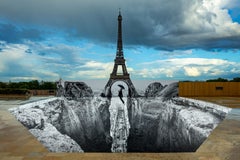 Trompe l'oeil, Les Falaises du Trocadéro, 2021 -JR, 18 mai 2021, 19h58