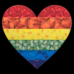 Butterfly Heart (large) - Contemporary art, 21st Century, YBAs, Colorful, Giclée
