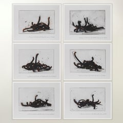 Random Combination of Indeterminate Lines - Contemporary, 21st Century, Etching