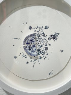 Flowers, Blue and Bee