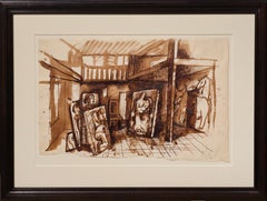 Crèche surréaliste (dans l'atelier du peintre) de Pavel Tchelitchew