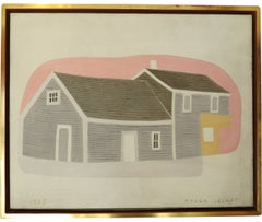 Vintage "Massachusetts House and Barn"