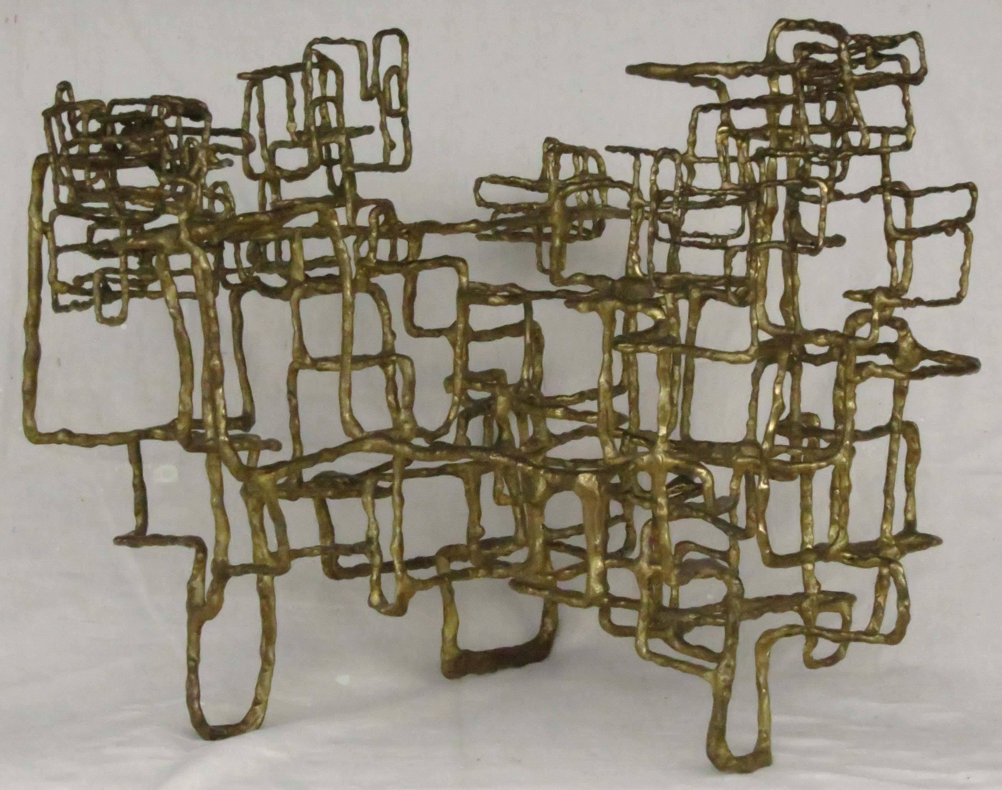 Ibram Lassaw Abstract Sculpture - "Loom III"