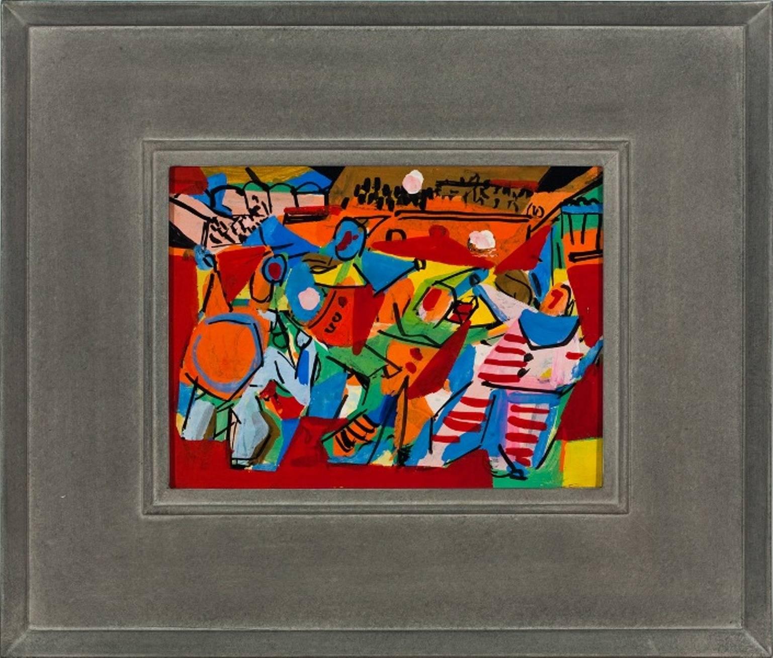 Abstract Painting di Vaclav Vytlacil - "Atto del circo"