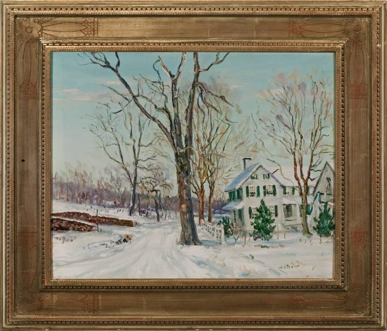 Walter Emerson Baum "Fresh Snowfall", Painting For Sale at 1stdibs