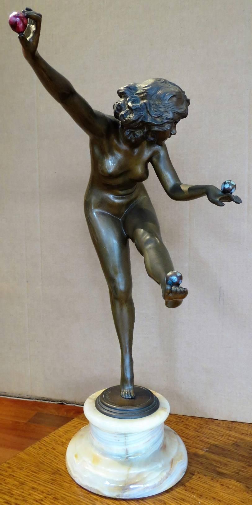 Claire J. R. Colinet Nude Sculpture - Juggler