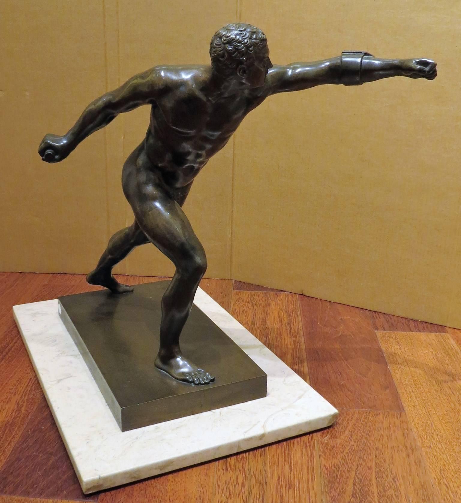 Unknown Figurative Sculpture - Borghese Gladiator