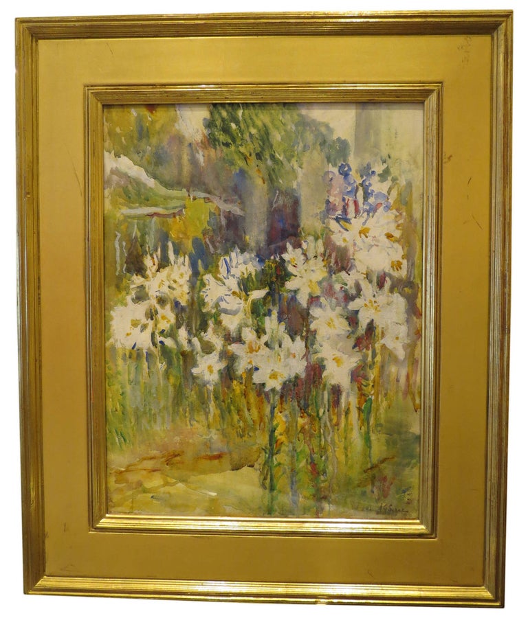 Annie Gooding Sykes Landscape Art - "Lillies in Bloom"