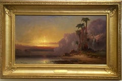 Antique "Palms at Sundown"