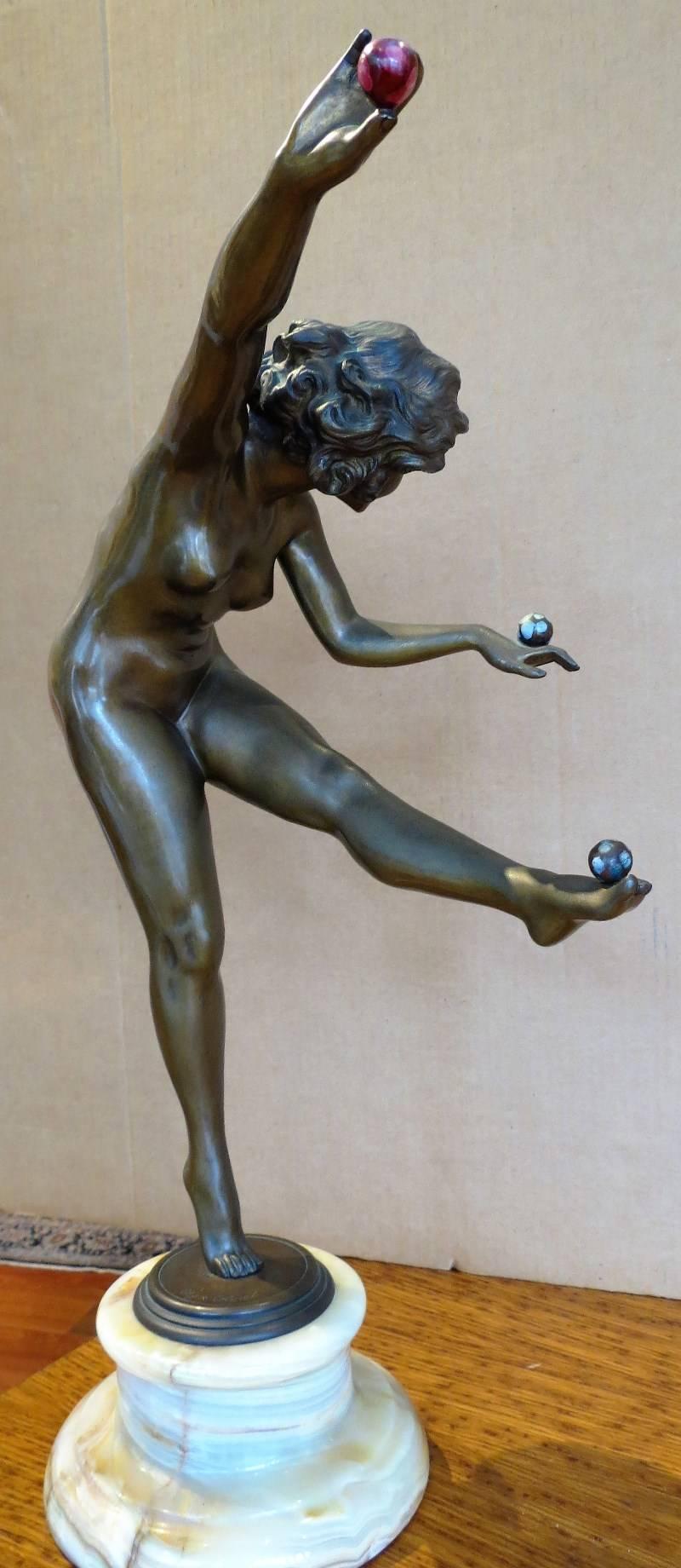Juggler - Sculpture by Claire J. R. Colinet