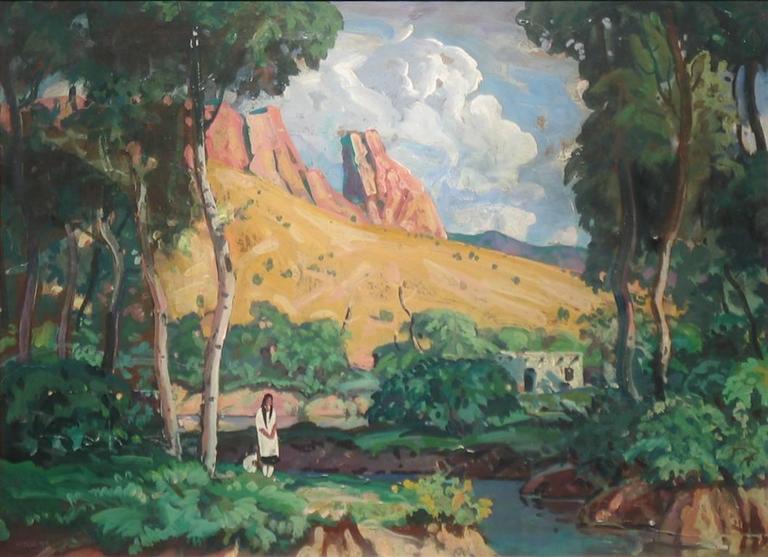 Frank Wilcox Santa Fe, New Mexico, Painting For Sale at 1stdibs