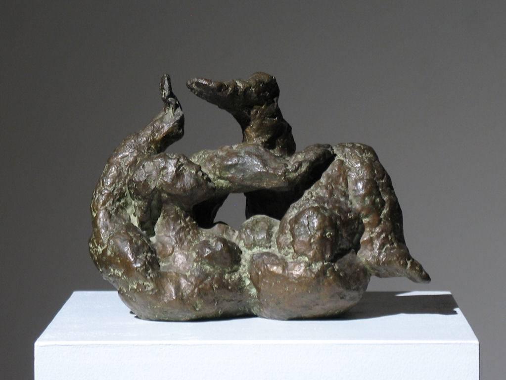 Figurative Sculpture Leonard Schwartz - Figure féminine contournée