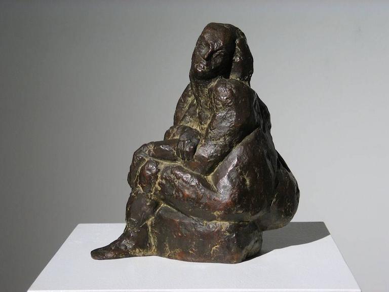 Leonard Schwartz - Contorted Seated Figure at 1stDibs