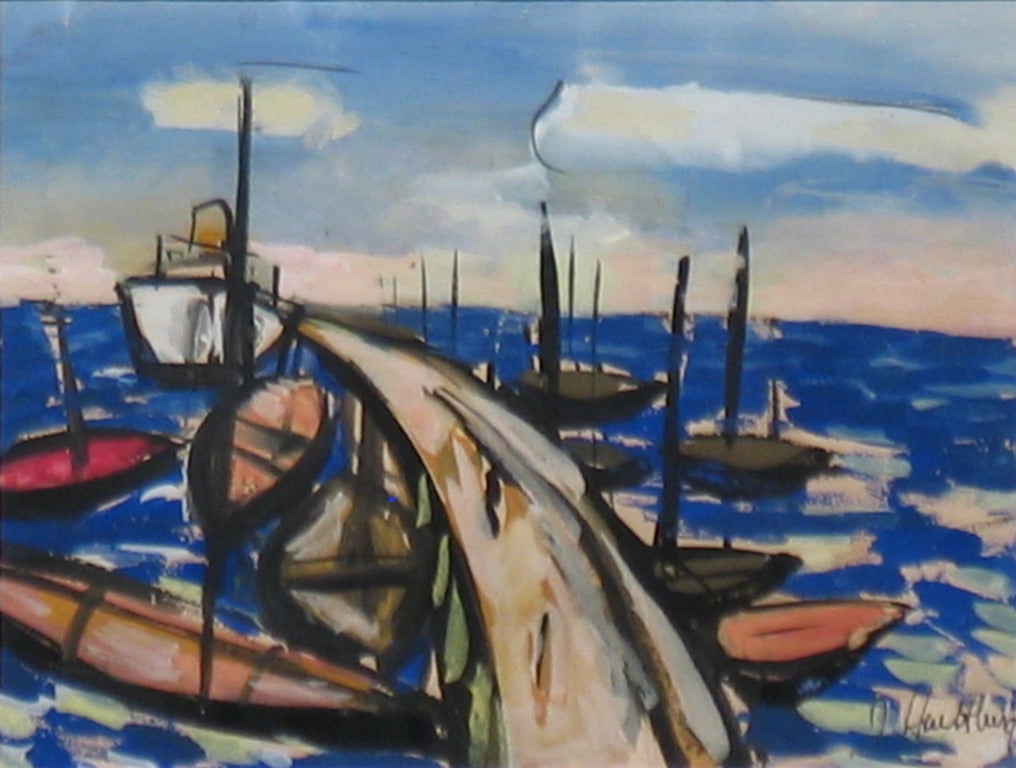 John Hultberg Landscape Painting - Boats on the Water