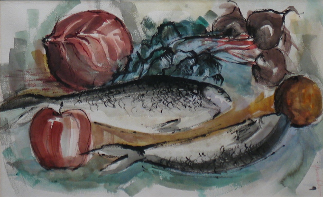 Junji Yamashita Still-Life - Still Life with Fish