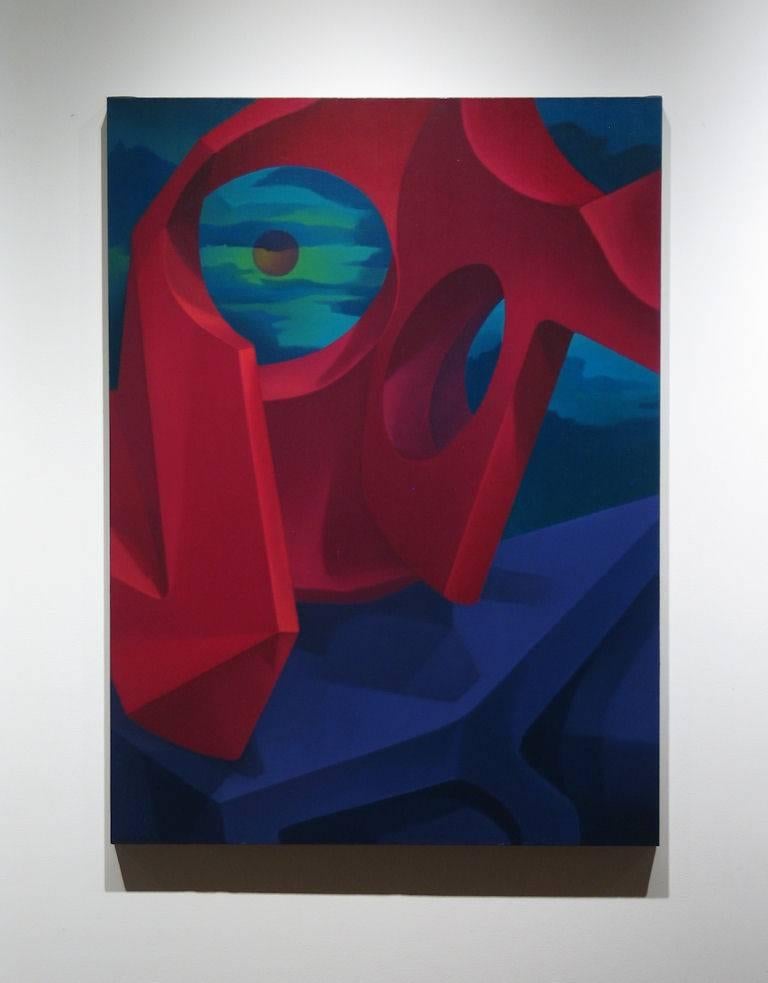 Crimson Domination - Painting by John Nativio