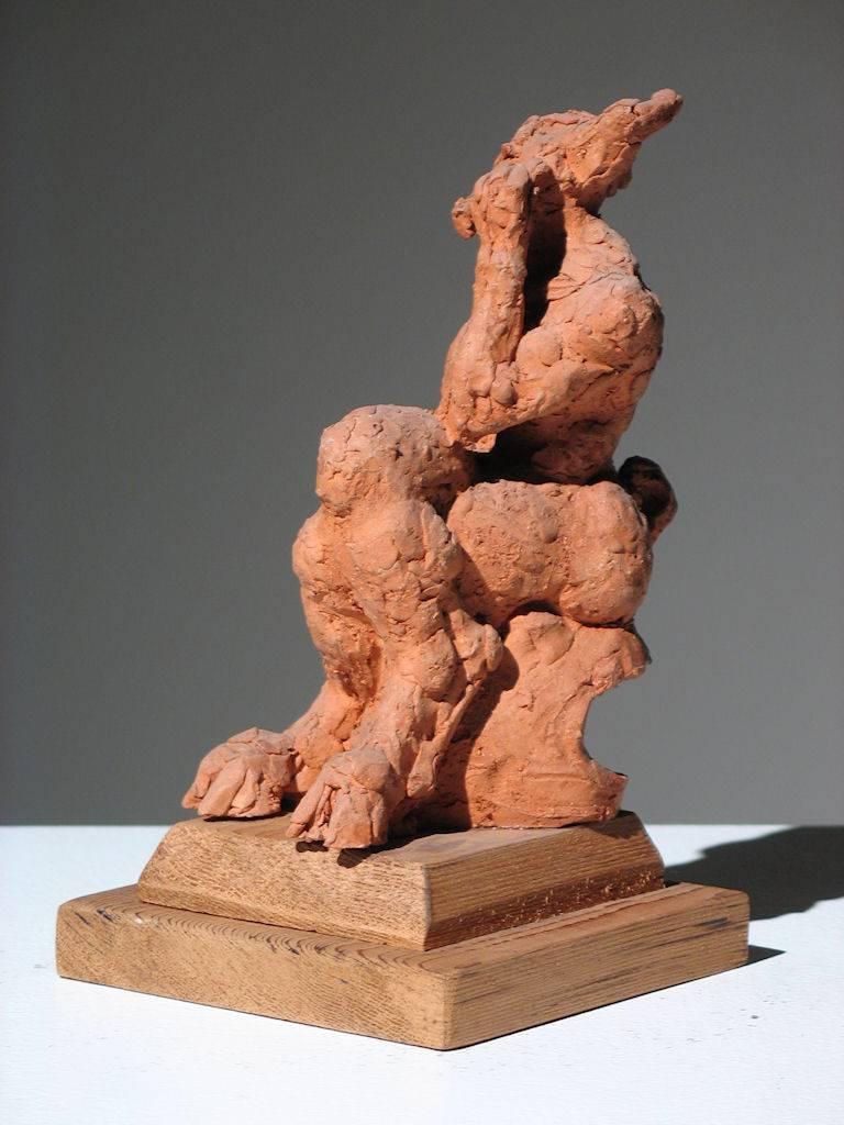 Robert Lohman
Satyr Playing Flute
Signed and Dated on Base
Terracotta Sculpture
10 (8.25 inches + 1.75 inch base) x 6 x 5 inches

Robert Lohman, portrait and figure sculptor and painter, worked in a variety of media including wood, plaster,